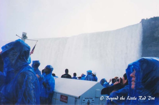 Disposal ponchos are given to all, as you will get wet from the spray and mist.