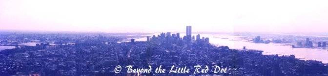 And this is the view of lower Manhattan with it's distinctive skyline that is now forever changed.