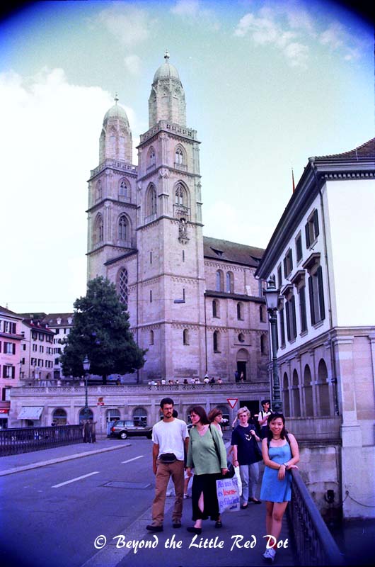 Grossmünster cathedral started its construction in 1100AD as a monastery.