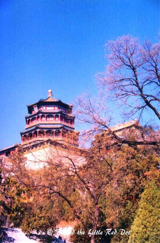 The pagoda which is on top of Longevity Hill.