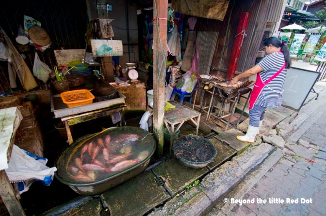 Fish from the tub direct to the barbeque pit. Looks delicious but I think will pass this time.