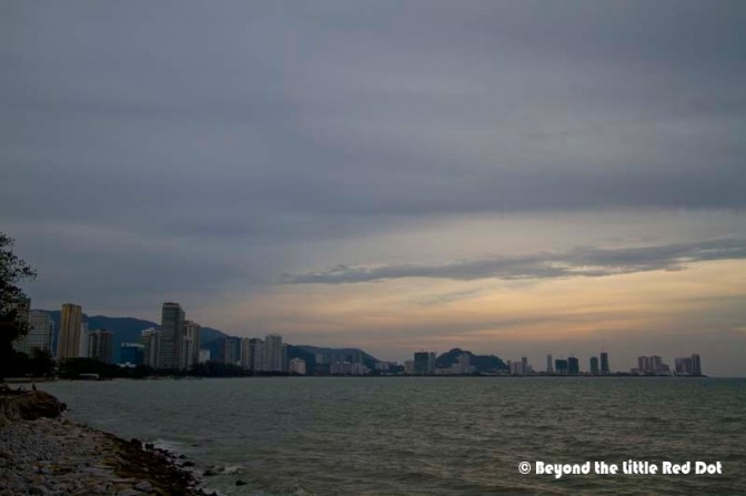 A nice sunset from E&O Hotel's seaward side.