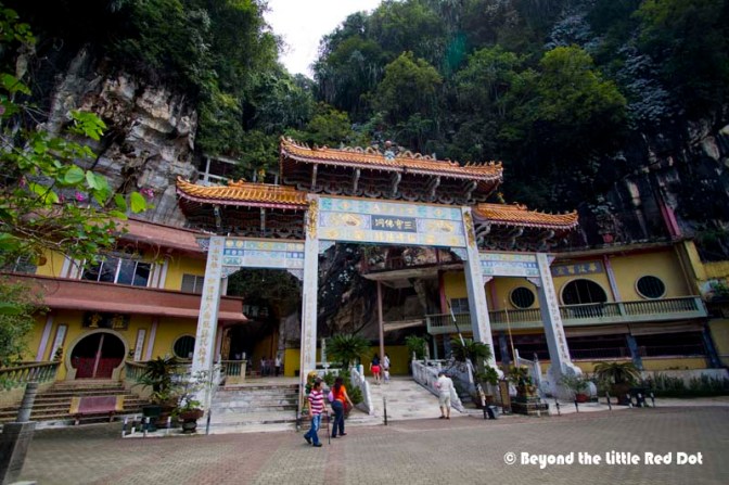 We came to the entrance proper to the cave temple.