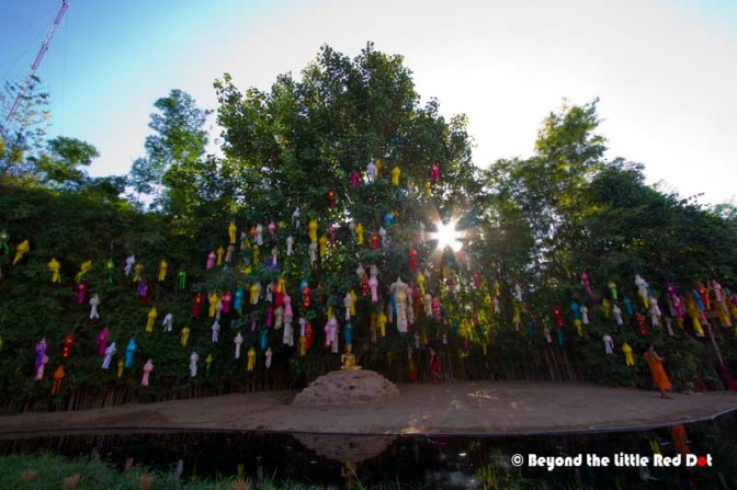 Arriving before sundown, we waited while the monks went about their chores, preparing the temple grounds for the ceremony.