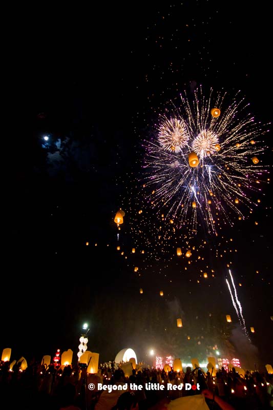 A short fireworks display added some pomp and excitement to the festival.