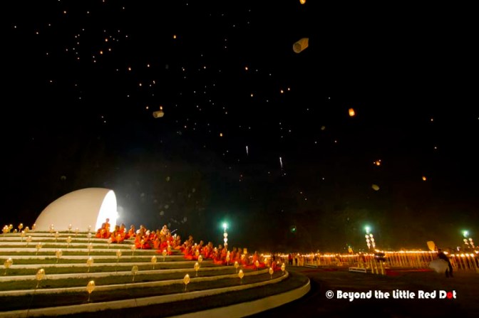 The monks return to their meditation.