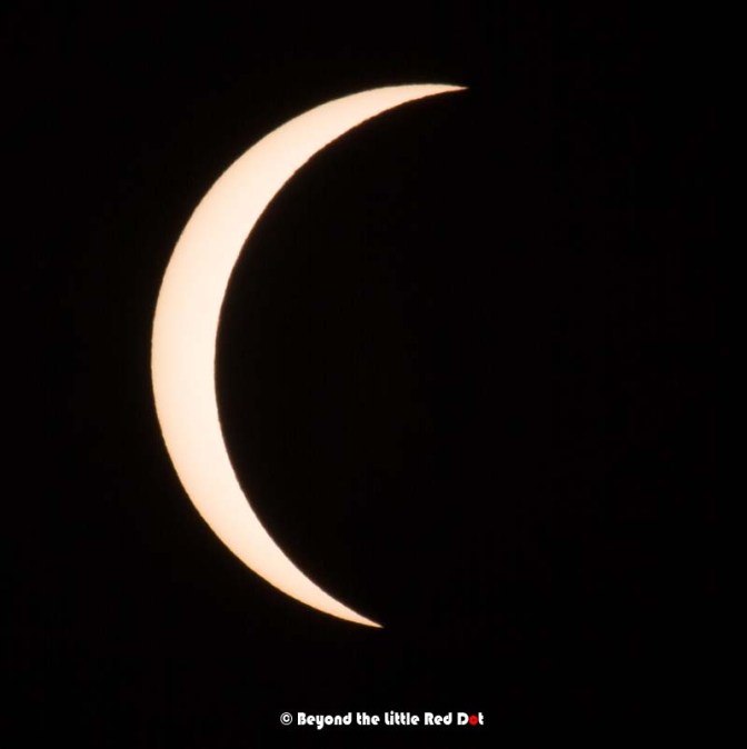 At around 90% eclipse at 8.23am.