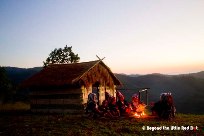 Dawn came and our Akha were busy preparing breakfast.