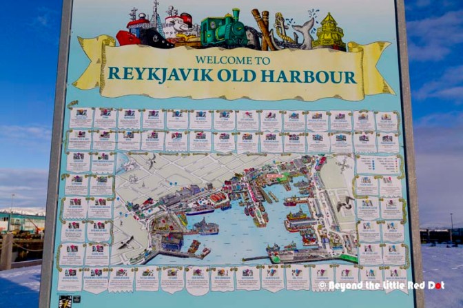 A big map by the Old Harbour.