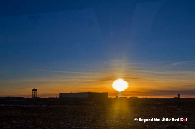 We arrived in Iceland at 4pm and by the time we set off from Keflavik, it was 5pm. The Sun was already setting as it was winter. 