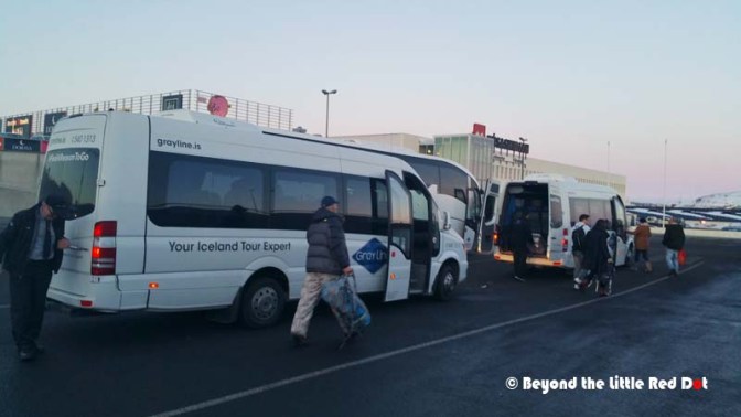Transferring to smaller buses which will then bring us to our lodgings. 