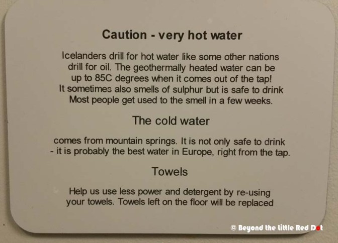 The very informative sign in our apartment's bathroom.