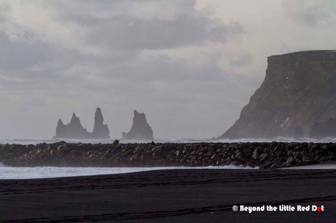 The black sand beach at Vik. 