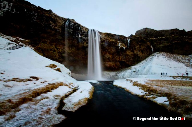 Another popular waterfall is Seljalandsfoss.