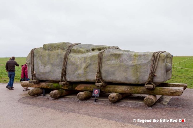 How the huge stones were brought to Stonehenge remain a mystery. A mockup with a life sized stone shows it was transported from hundreds of miles away.