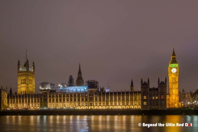 Big Ben and the House of Parliament.
