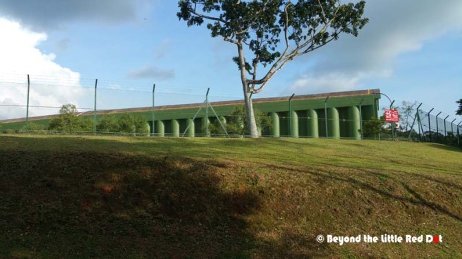 After passing Singapore Island Country Club, the trail passes a huge concrete water reservoir. This is a landmark if you should get lost.