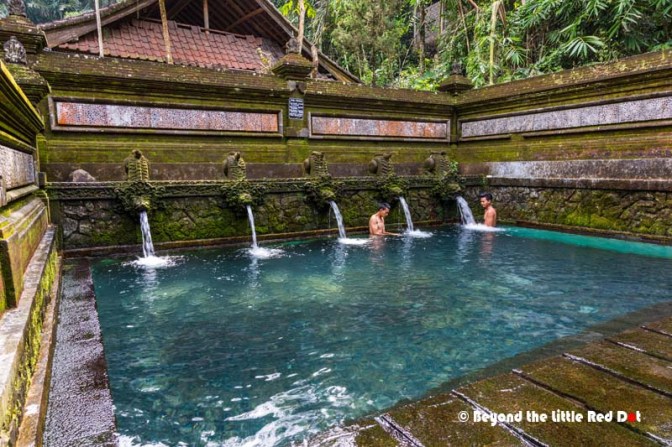In a corner of the temple is the bathing pools where pilgrims ritually bathe and cleanse themselves.