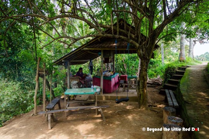 A brief stop for refreshments before we head back to town.