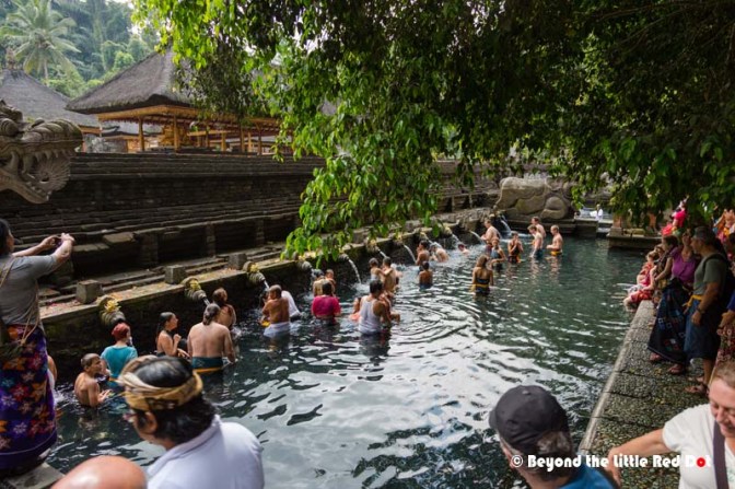 In reality, the whole place was like a public pool due to the crowds.