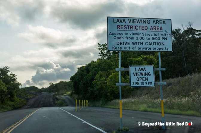 The road ends and we had to drive through a gravel road until the carpark.