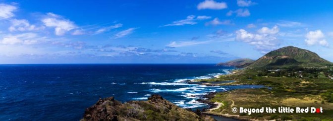 View of Koko Crater and the coast line.