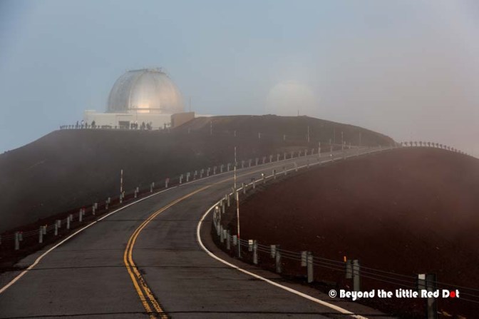 At close to 14,000 ft (4205m) altitude, the air temperture is 0°C or lower.