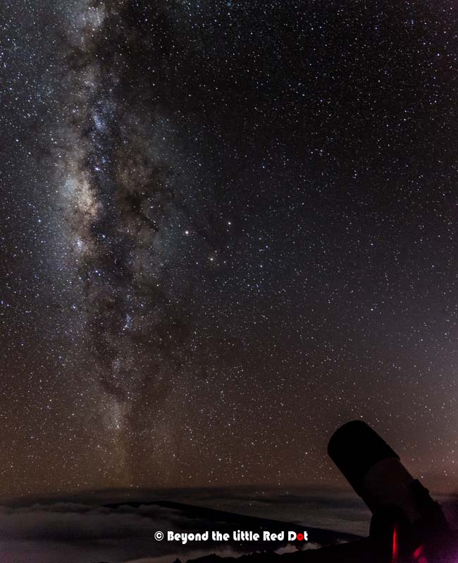 And here is a 3 shots vertical panorama with the telescope.