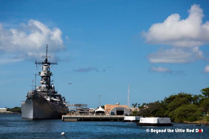 The USS Missouri which is now a museum. The Japanese signed their surrender aboard this battleship.