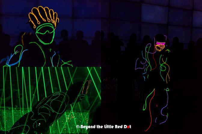This was followed by some really cool dancing a la MJ style, with neon lights.