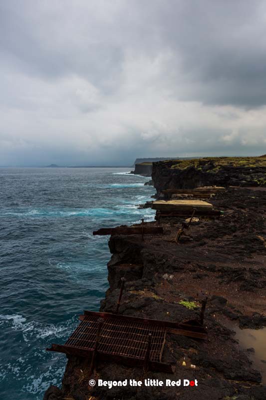 Hurricane Lester was spinning somewhere far from here, but rain clouds were still in the area.